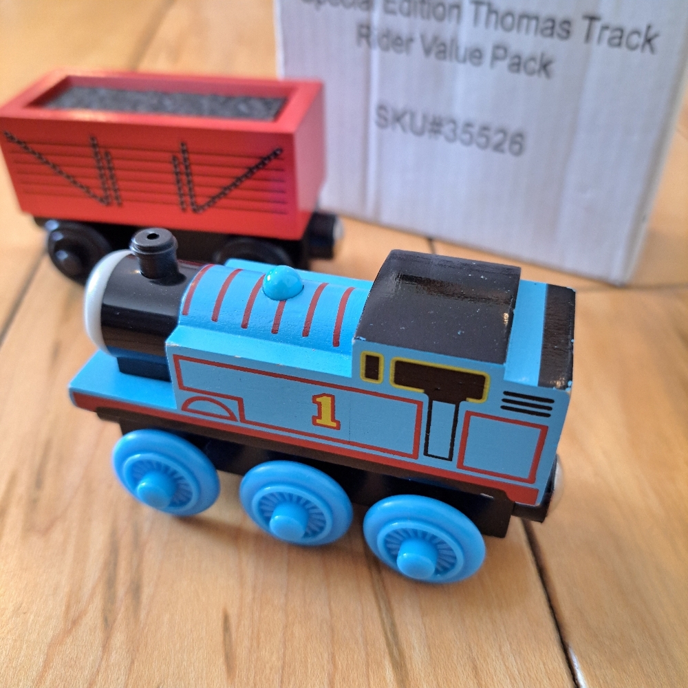 VHTF!  PEG PEREGO SPECIAL EDITION THOMAS TRACK RIDER Thomas Train Wooden Railway - Picture 6 of 12